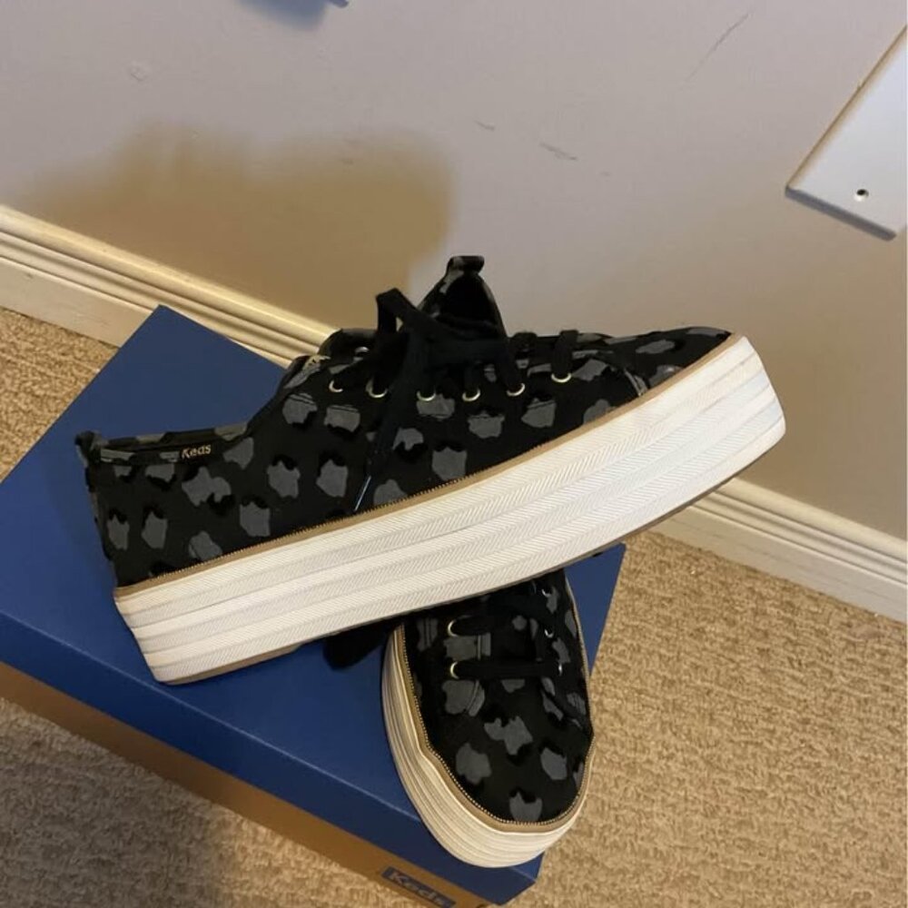 Ked Triple Up Black Gray Platform Sneakers sz 11